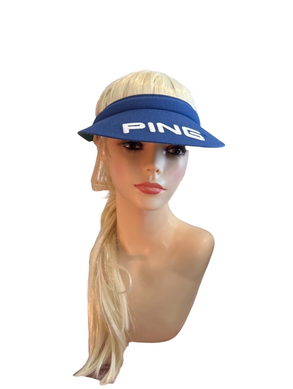 Vintage PING Blue Golf Visor Hat
